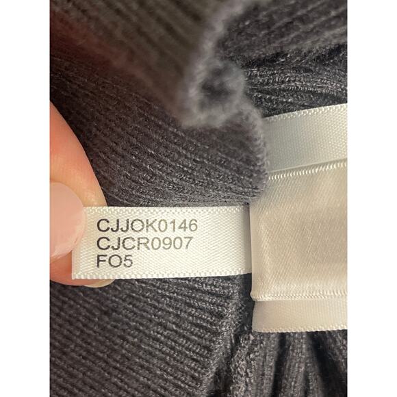 Calvin Klein Jeans Soft Ribbed Knit Joggers & mockneck top gray SET, size M, NWT - Picture 5 of 11